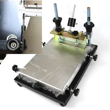 45*60CM de impressão digital de Mesa Manual Máquina de Impressão de Tela de Impressão de Tela de Equipamentos de Quatro Tipos de precisão 0